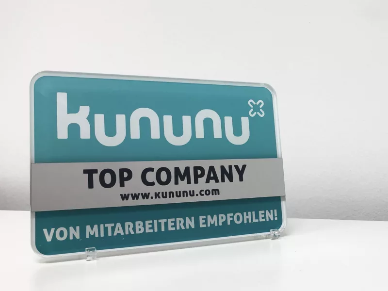 kununu top Company Beitragsbild in türkis